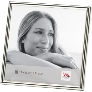 Portarretrato de metal Walther Chloe 13x13 cm plata brillo