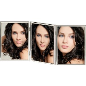 Chloe 3 Portarretratos 3x 13x18, plata