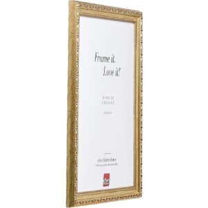 Marco de fotos de madera Effect Profil 37 antiksilber 9x13 cm con vidrio decorativo