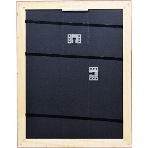 Marco de fotos de madera Effect Profil 37 antiksilber 9x13 cm con vidrio decorativo