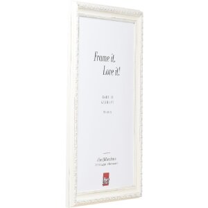 Marco de fotos de madera Effect Profil 37 blanco 7x10 cm con cristal de arte