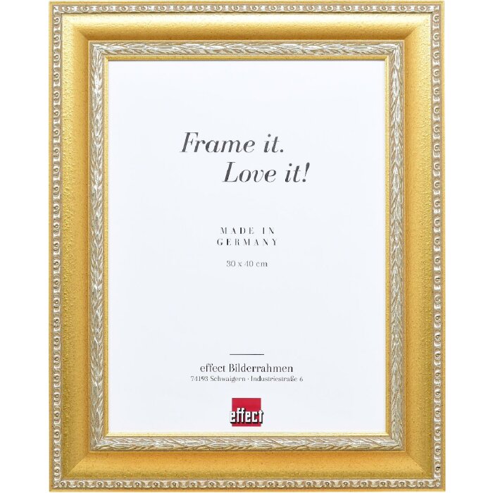 Marco de fotos Effect Profil 31 con cristal de museo 7x10 cm dorado