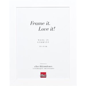 Marco de fotos de madera Effect Profil 30 Blanco 50x75 cm con vidrio antireflex