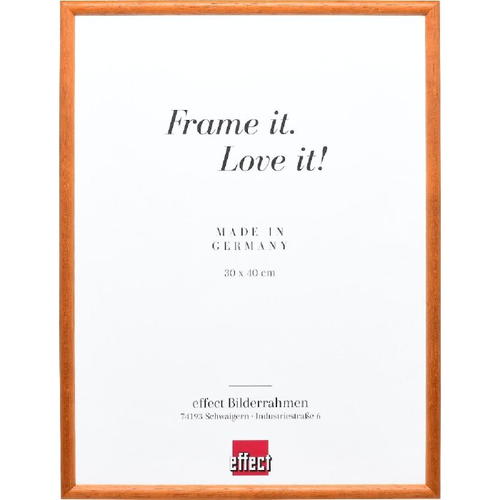 Marco de fotos de madera Profil 20 nogal 25x50 cm con vidrio museo