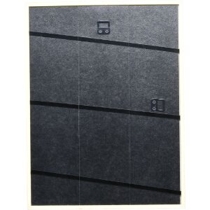 Marco de fotos de madera Profil 20 plata 25x50 cm con cristal de museo