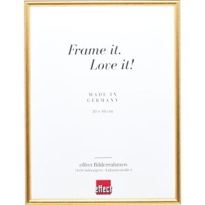 Marco de fotos de madera Effect Profil 20 Oro 25x50 cm...