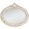 Espejo 61x5x53 cm ovalado blanco viejo