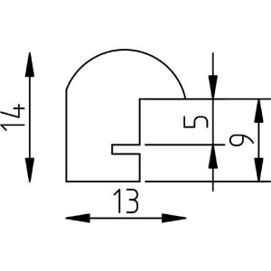 Marco de fotos de madera Effect Profil 20 natur 40x60 cm con cristal antirreflejos