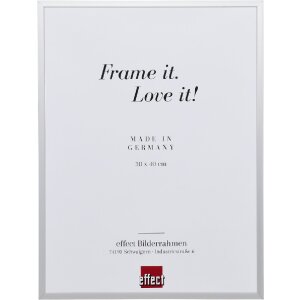 Marco de fotos de aluminio efecto Serie 2 plata 13x13 cm con vidrio decorativo