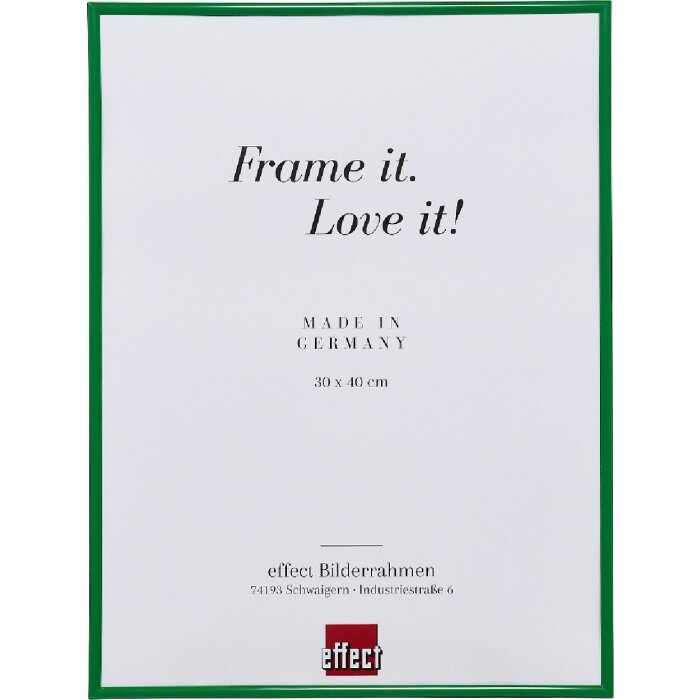 Marco de fotos de plástico Effect Art 49,3x68,5 cm Verde – Marco para Puzzle con Vidrio de Plástico