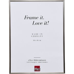 Marco de fotos Effect Kunststoffrahmen Art 37x98 cm platin con vidrio de plástico