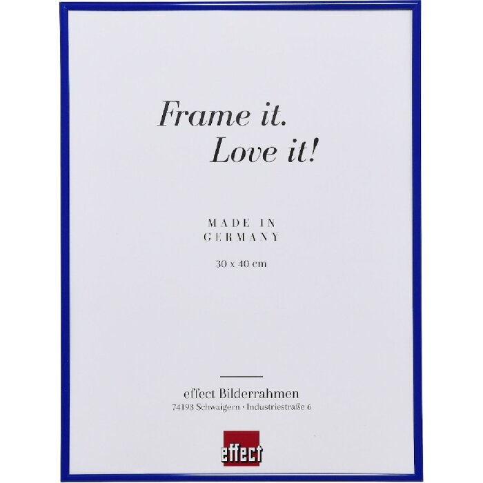 Marco de fotos de plástico Effect 20x25 cm azul con cristal de plástico