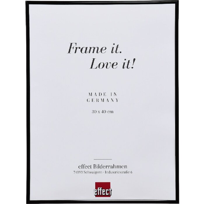 Marco de fotos de plástico Effect 20x25 cm Negro con cristal de plástico