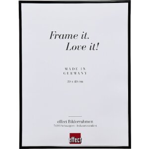 Marco de fotos de plástico Effect 20x25 cm Negro con cristal de plástico