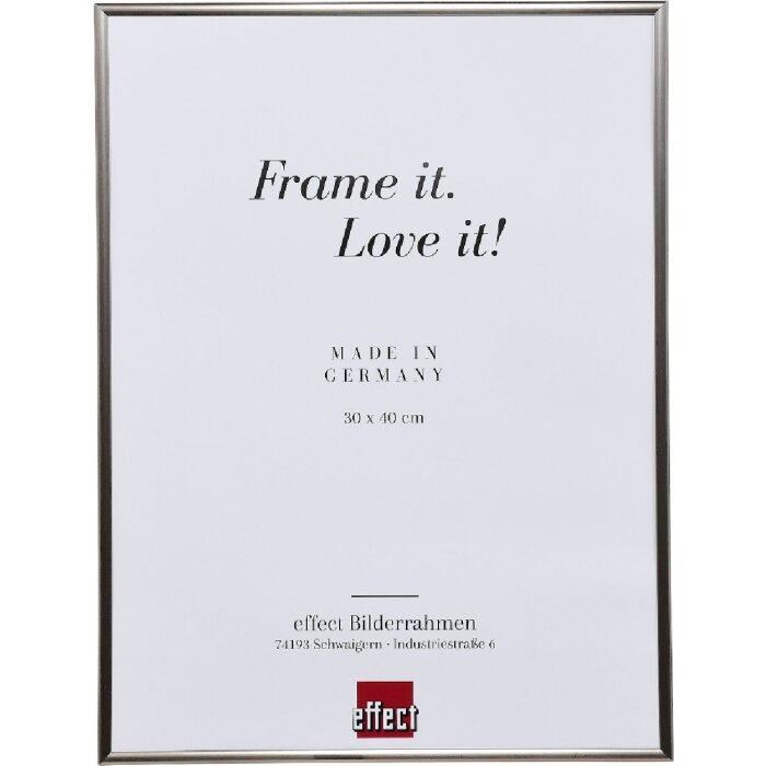 Marco de fotos de plástico Effect ART 13x13 cm Plata con vidrio de arte