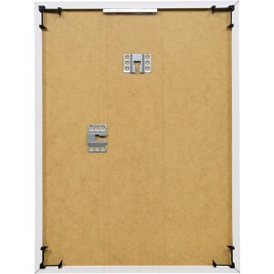 Marco de fotos de plástico Efecto 13x13 cm Blanco con cristal de plástico