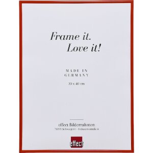 Marco de fotos de plástico Efecto Rojo 10x10 cm con vidrio decorativo