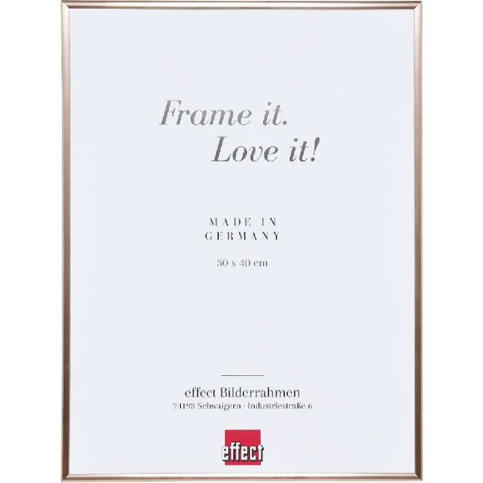 Marco de fotos de plástico Effect ART 40x60 cm Rosa con vidrio antirreflejo