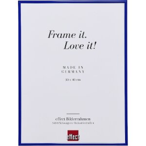 Marco de fotos de plástico Effect 13x13 cm azul con vidrio antirreflejo