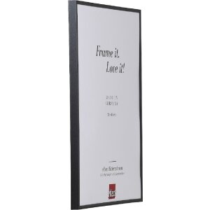 Marco de fotos de plástico Efecto 10x10 cm gris con vidrio antirreflejo