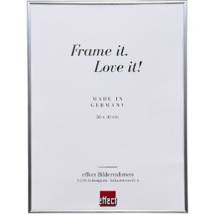 Marco de fotos de plástico Effect plateado 13x13 cm vidrio normal