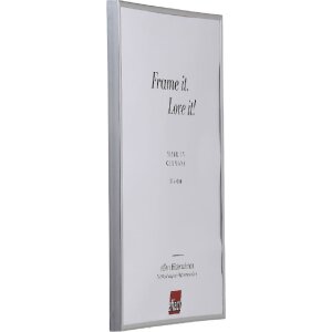 Marco de fotos de plástico Effect plateado 13x13 cm vidrio normal