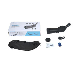 Telescopio Sirui S6080A-BK 20-60x80 Negro con visión inclinada y bolsa exterior