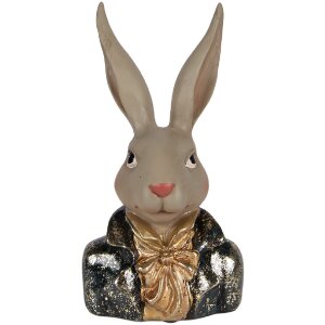 Estatua decorativa de conejo Clayre & Eef dorada...