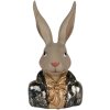 Estatua decorativa de conejo Clayre & Eef dorada 13x10x23 cm