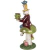 Soporte de velas conejo Clayre & Eef Bunt 20x16x41 cm
