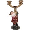 Soporte de velas de Santa Claus Clayre & Eef 17x10x28 cm