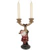 Soporte de velas de Santa Claus Clayre & Eef 17x10x28 cm