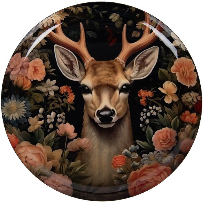 Tazón decorativo Clayre & Eef 66414 Negro-Marrón Ø 28 cm