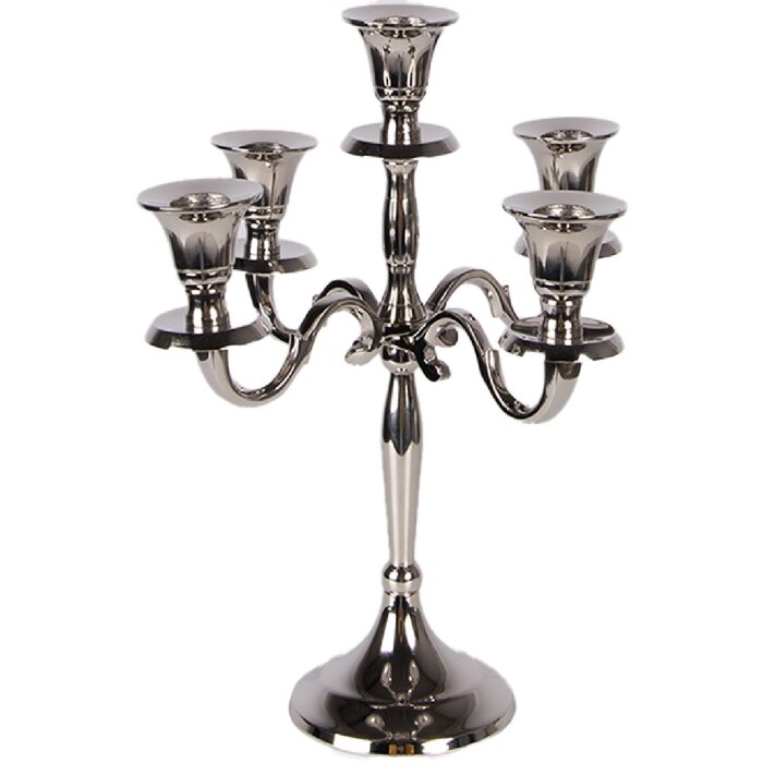 Candelabro Clayre & Eef 6AL0076 Plateado 22x22x28 cm