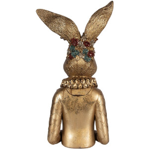Dekoration Büste Kaninchen goldgrün 27x17x49 cm