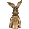 Dekoration Büste Kaninchen goldgrün 27x17x49 cm