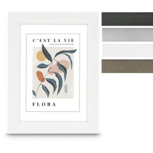 Marco de fotos Hama Flora 10x15 hasta 30x40 cm con vidrio...