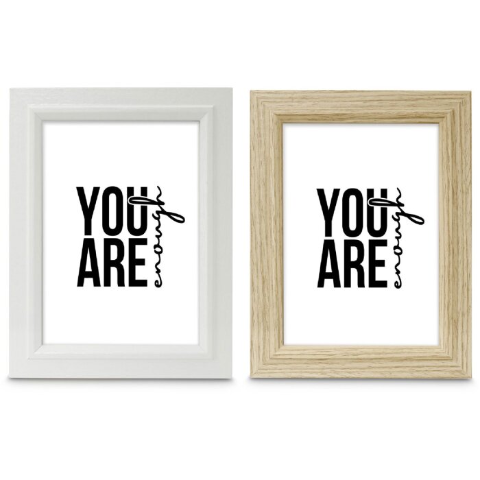 Marco de fotos Hama Chic Blanco o Roble 10x15 hasta 20x30 cm con vidrio reflex