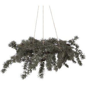 Adorno de Navidad Clayre & Eef 50839 con Luces LED Ø 60x8 cm / 3xAA