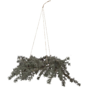 Adorno de Navidad Clayre & Eef 50839 con Luces LED Ø 60x8 cm / 3xAA