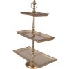 Etagere Clayre & Eef 6AL0083 34x17x50 cm dorada cuatro niveles