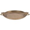 Plato decorativo Clayre & Eef 6AL0084 37x31x3 cm Dorado