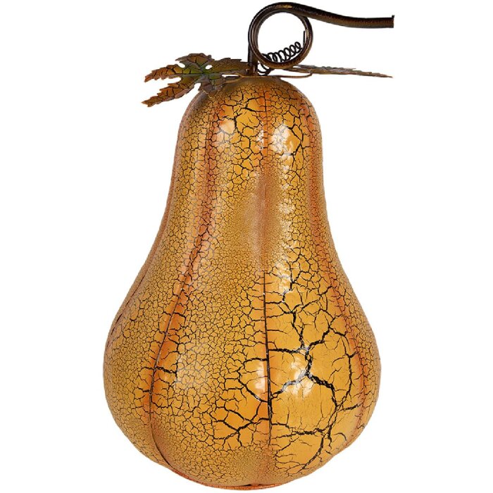 Decoración Calabaza Clayre & Eef Leuchtend Naranja Ø 28x47 cm