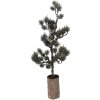 Árbol de decoración Clayre & Eef 50843 con LED 20x17x60 cm Verde Marrón