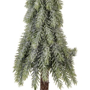 Árbol de Navidad artificial Clayre & Eef 66428 Ø 13x50 cm verde-blanco