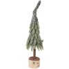 Árbol de Navidad artificial Clayre & Eef 66428 Ø 13x50 cm verde-blanco
