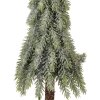 Árbol de Navidad artificial Clayre & Eef 66428 Ø 13x50 cm verde-blanco