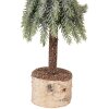 Árbol de Navidad artificial Clayre & Eef 66428 Ø 13x50 cm verde-blanco
