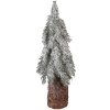 Árbol de Navidad artificial Clayre & Eef 66429 Verde-Blanco Ø 12x32 cm