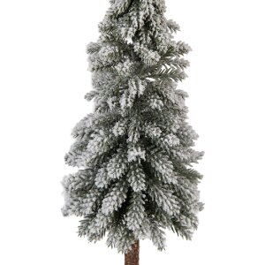 Clayre & Eef 66432 Árbol de Navidad artificial Verde Blanco Ø 10 x 48 cm